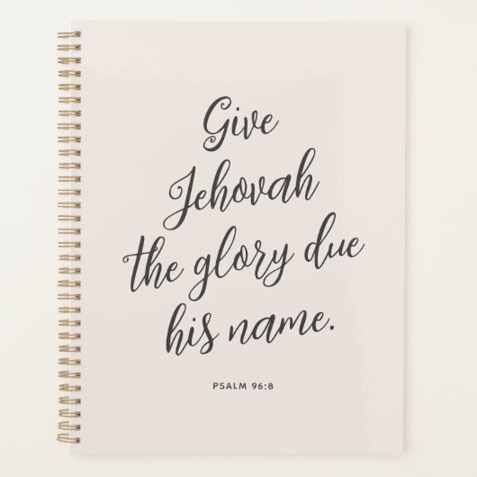 JW-Planer, 2025 Jahr Text der Zeugen Jehovas Planer (Vorderseite)