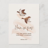 JW Postcard mit Schrift, Matthew 10:31 | JW Postkarte (Vorderseite)