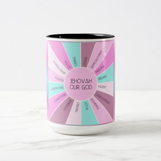 JW Qualitäten Unser Gott Jehovah Coffee Cup Zweifarbige Tasse (Mittel)