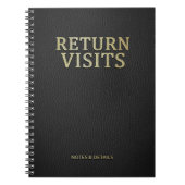 JW Return Visits Notes And Details Spiral Notizblock (Vorderseite)