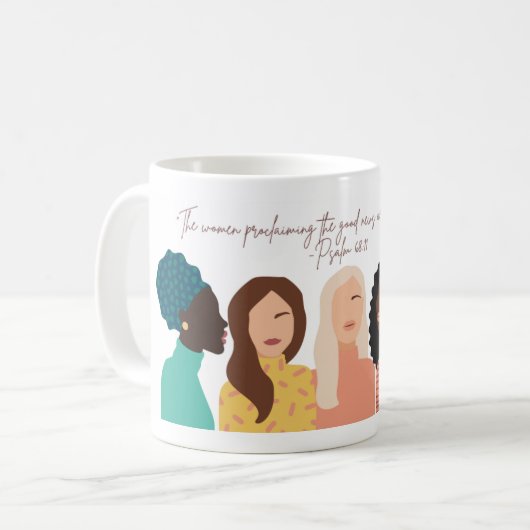 JW Scripture Art Tasse (Vorderseite Links)
