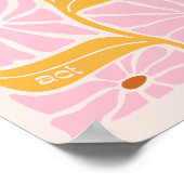 JW Scripture Bibel Christlich Abstrakter Senf Pink Poster (Ecke)