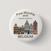 JW-Sonderkonvention 2025 Gent Belgien Button (Vorderseite)