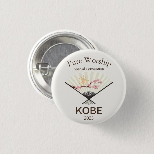 JW-Sonderkonvention 2025 Kobe Japan Button (Vorne & Hinten)