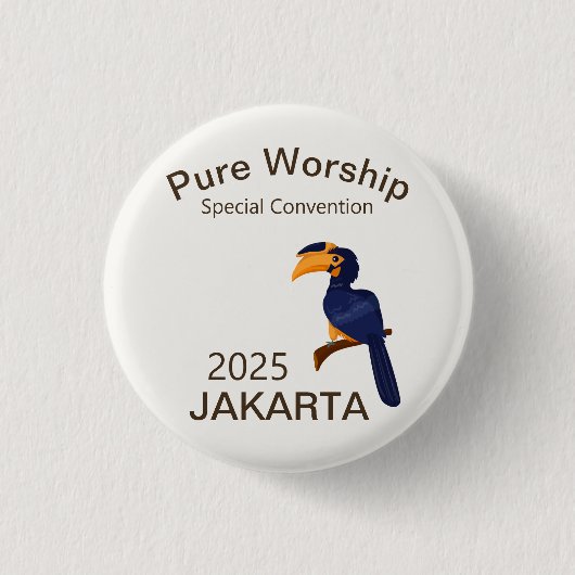 JW-Sonderübereinkommen 2025 Jakarta Indonesien Button (Vorderseite)
