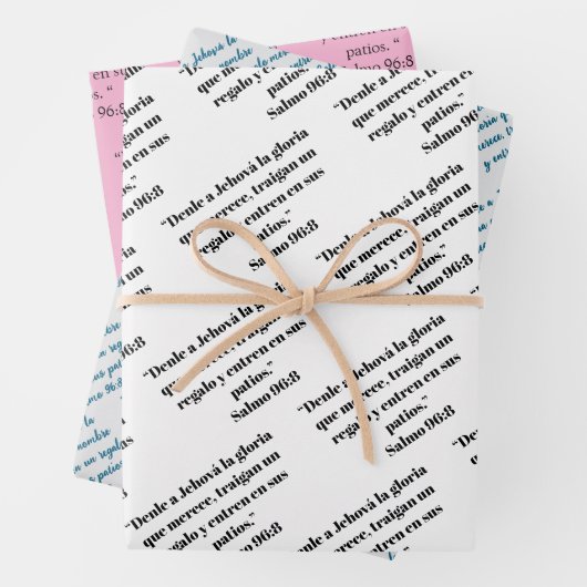 JW Spanisch 2025 Jahr Text Geschenkpapier (Beispiel)