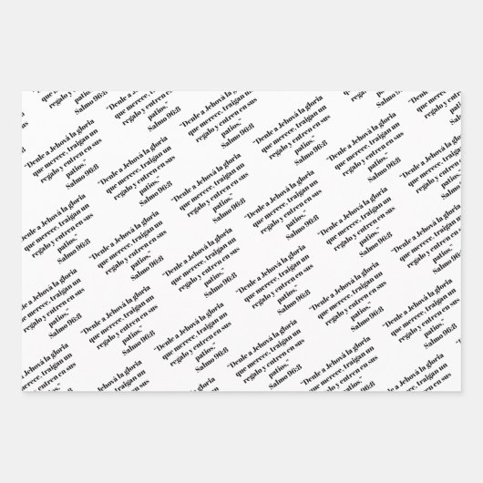 JW Spanisch 2025 Jahr Text Geschenkpapier Set (Vorderseite)