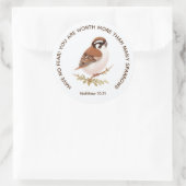 JW Sticker mit Schrift, Matthew 10:31 (Tasche)