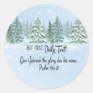 JW Stickers "aber zuerst... Tagestext!" und S 96:8