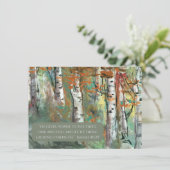 JW Sympathy Card - Birch Trees - Isa 40:29 (Stehend Vorderseite)
