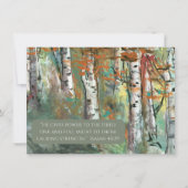JW Sympathy Card - Birch Trees - Isa 40:29 (Vorderseite)
