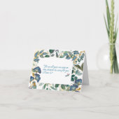 JW Sympathy Card - Blumenschrift 1 Peter 5:7 Karte (Vorderseite)