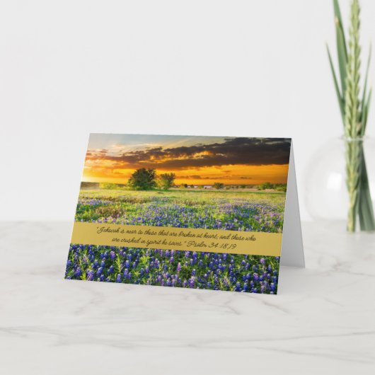 JW Sympathy Card - "Jehovah is near" Dankeskarte (Vorderseite)