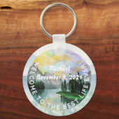 JW Taufe Geschenk Keepake Schlüsselanhänger für ih (Vorderseite)