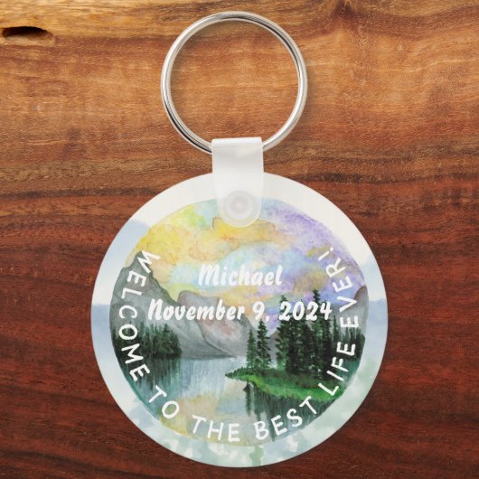 JW Taufe Geschenk Keepake Schlüsselanhänger für ih (Vorderseite)