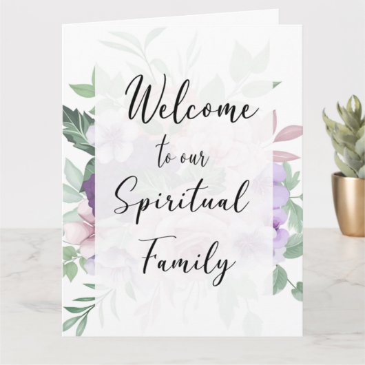 JW Taufe gibt Grußkarte Karte (Kleine Pflanze)