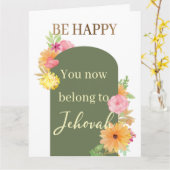 JW Taufe gibt Grußkarte Karte (Gelbe Blume)