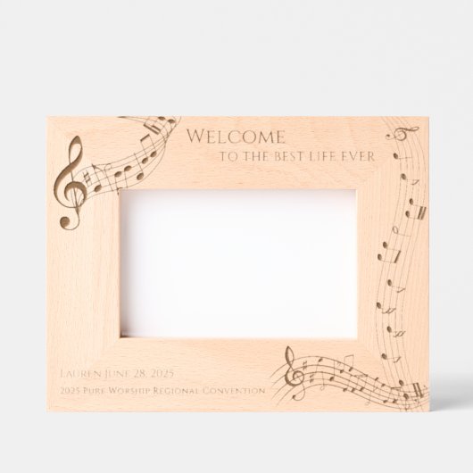 JW Taufe Keepake Geschenk 2025 Regionale Konventio Geätzte Rahmen (Vorderseite)