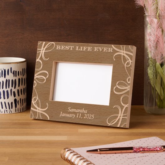 JW Taufe Keepake Geschenk - Personalisiert! Geätzte Rahmen (Links)