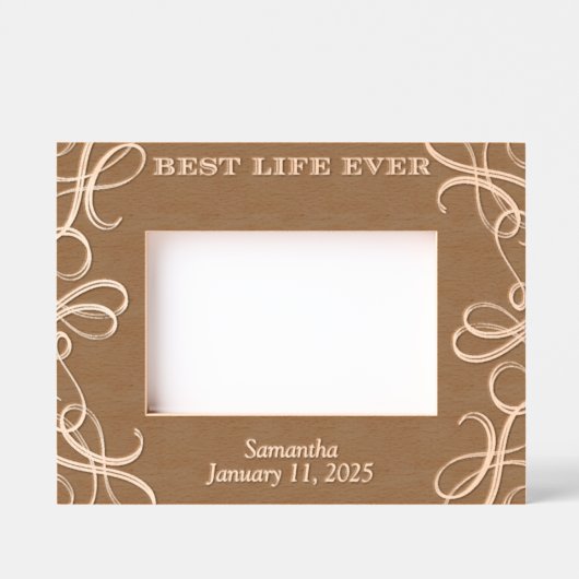 JW Taufe Keepake Geschenk - Personalisiert! Geätzte Rahmen (Vorderseite)