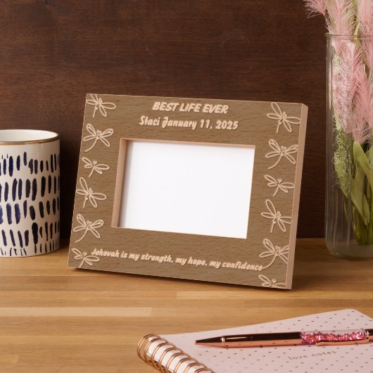 JW Taufe Personalisiert Keepake Geschenk Geätzte Rahmen (Links)