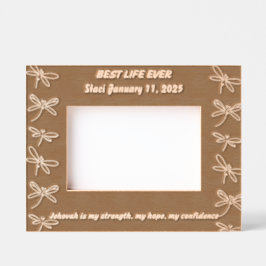 JW Taufe Personalisiert Keepake Geschenk Geätzte Rahmen