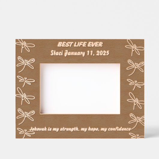 JW Taufe Personalisiert Keepake Geschenk Geätzte Rahmen (Vorderseite)