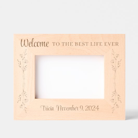 JW Taufe Personalisierte Bilderrahmen beibehalten Geätzte Rahmen (Vorderseite)