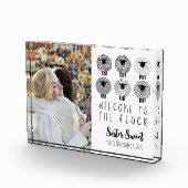 JW Taufen Geschenk Personalisiert Herzlich willkom Fotoblock (Rechts)