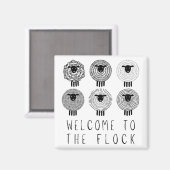 JW Taufen Geschenk Personalisiert Herzlich willkom Magnet (Vorderseite/Rückseite)