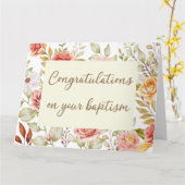 JW Taufereien - Rote Blume Grußkarte Karte (Gelbe Blume)