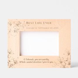 JW-Taufgeld für neue Schwestern Geätzte Rahmen