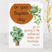 JW Taufgeld - Ruth 2:12 Grußkarte Karte (Gelbe Blume)