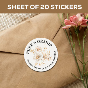 JW-Umschlag für das reine Vermächtnis 2025 Runder Aufkleber