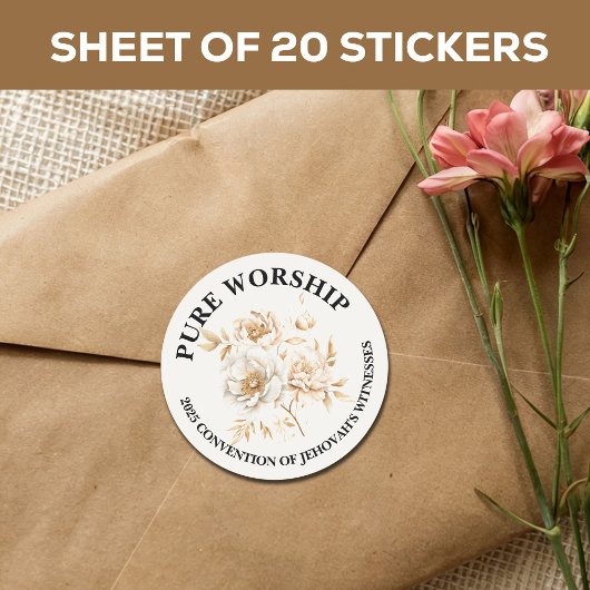 JW-Umschlag für das reine Vermächtnis 2025 Runder Aufkleber