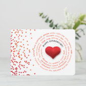 JW Wedding Anniversary Card (Stehend Vorderseite)