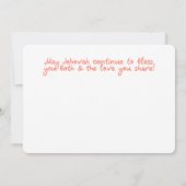 JW Wedding Anniversary Card (Rückseite)