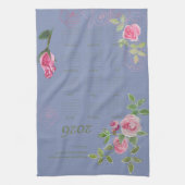 JW year text customize with calendar  Geschirrtuch (Vertikal)