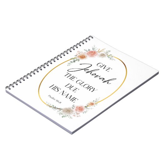 JW Year Text Spiral Notebook Notizblock (Linke Seite)