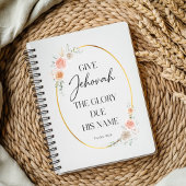 JW Year Text Spiral Notebook Notizblock