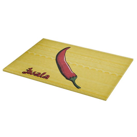 Jwala Chili Pepper Cutting Board Schneidebrett (Ecke)
