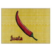 Jwala Chili Pepper Cutting Board Schneidebrett (Vorderseite)