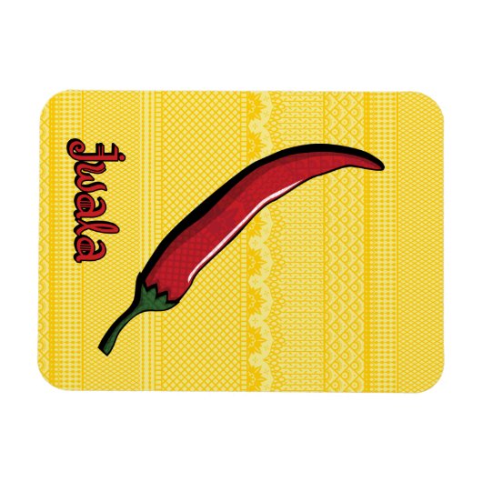 Jwala Chili Pepper Flexible Magnet (Horizontal)