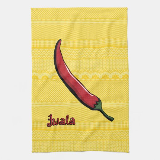 Jwala Chili Pepper Kitchtuch Geschirrtuch (Vertikal)