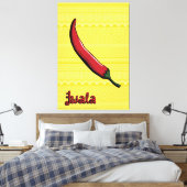 Jwala Chili Pepper Leinwand Art (Insitu (Schlafzimmer))