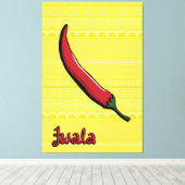 Jwala Chili Pepper Leinwand Art (Insitu (Holzboden))
