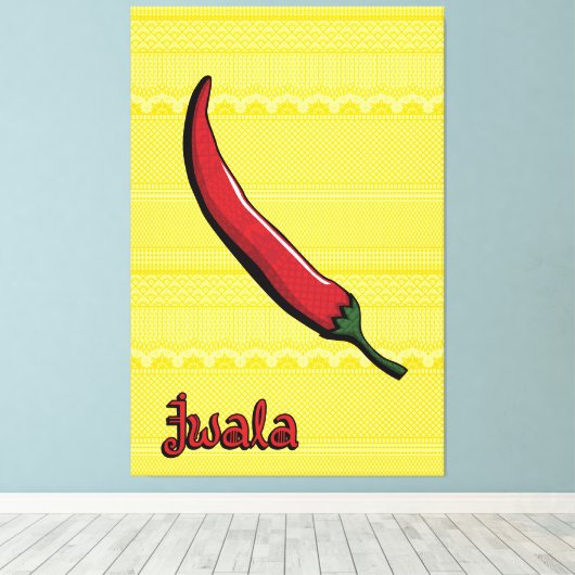 Jwala Chili Pepper Leinwand Art (Insitu (Holzboden))
