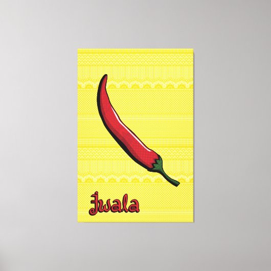 Jwala Chili Pepper Leinwand Art (Vorderseite)