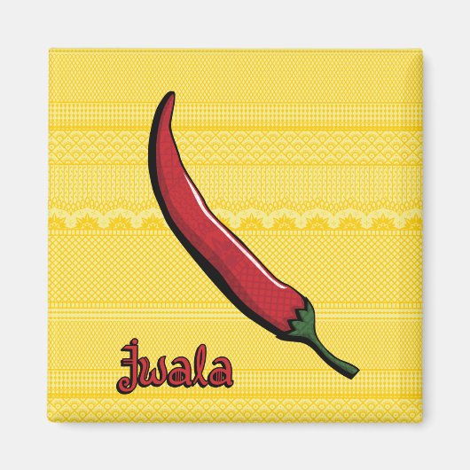 Jwala Chili Pepper Magnet (Vorne)
