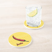 Jwala Chili Pepper Sandstone Untersetzer (Seite)
